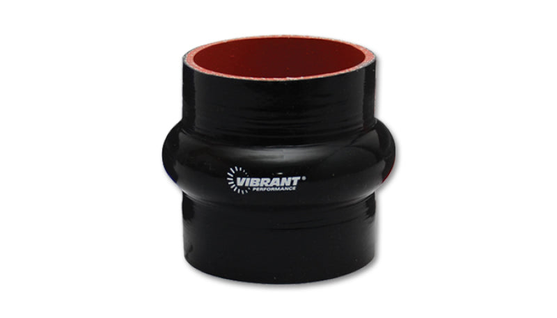 Vibrant 2734 FITS 4 Ply Reinforced Silicone Hump Hose Connector - 3in I.D. x 3in long (BLACK)