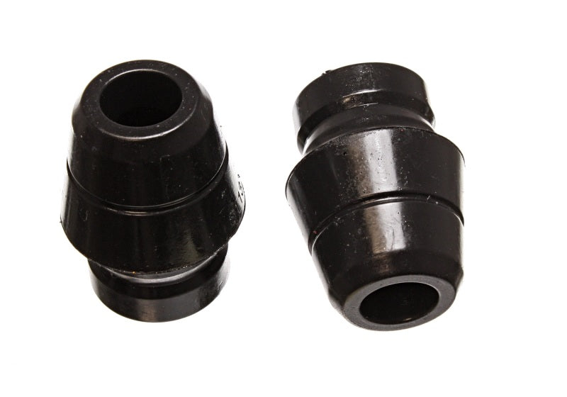 Energy Suspension 2.9101G FITS 2.9101G FITS 97-06 Jeep Wrangler YJ/TJ Black Front Bump Stop Set (Set of 2)