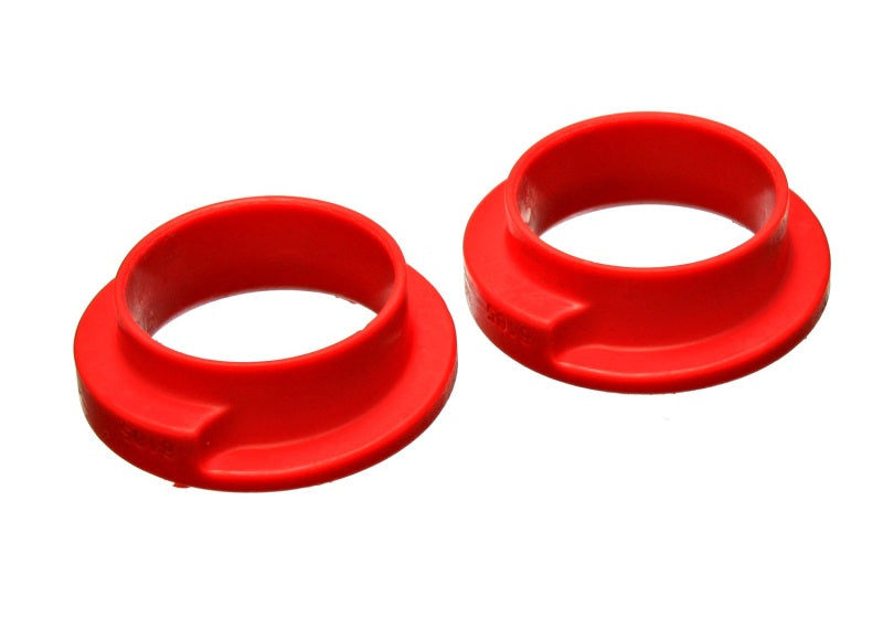 Energy Suspension 9.6115R - Universal 2-3/16in ID 3in OD 1in H Red Coil Spring Isolators (2 per set)
