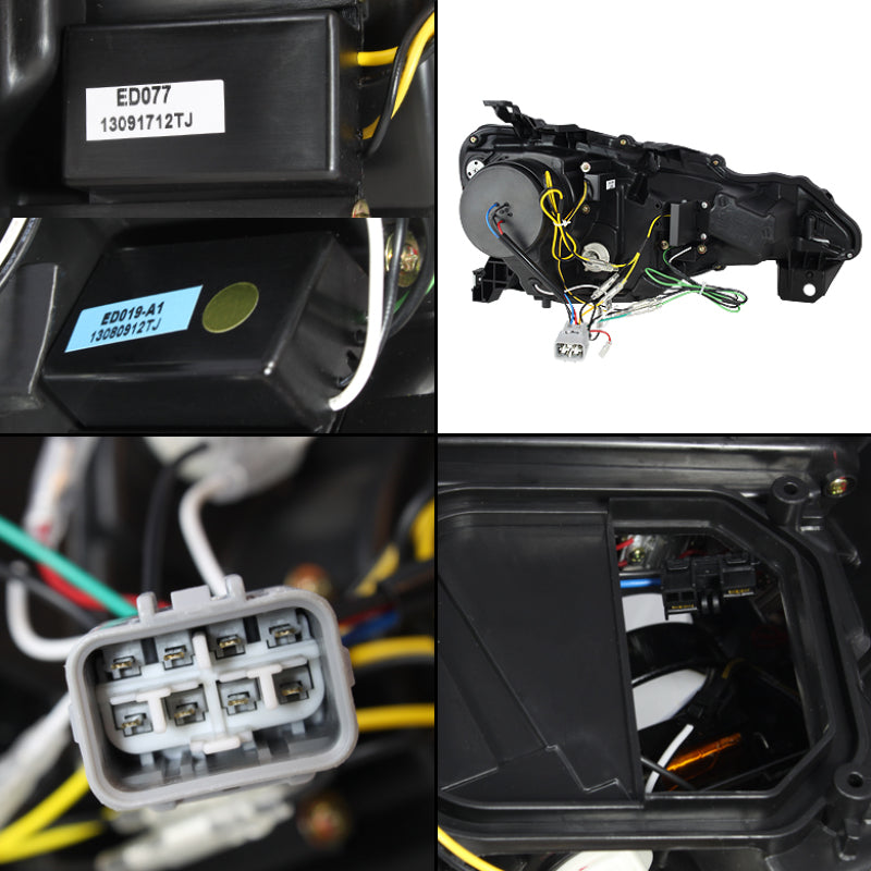 SPYDER 5075475 - Spyder Subaru BRZ 12-14 Projector Headlights- DRL LED Black PRO-YD-SUBRZ12-BK