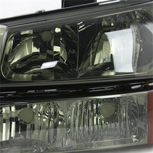 Load image into Gallery viewer, SPYDER 5064523 - Xtune Chevy Silverado 2500HD 03-06 Crystal Headlights w/ Amber Lights Smoke HD-JH-CSIL03-AM-SM-SET