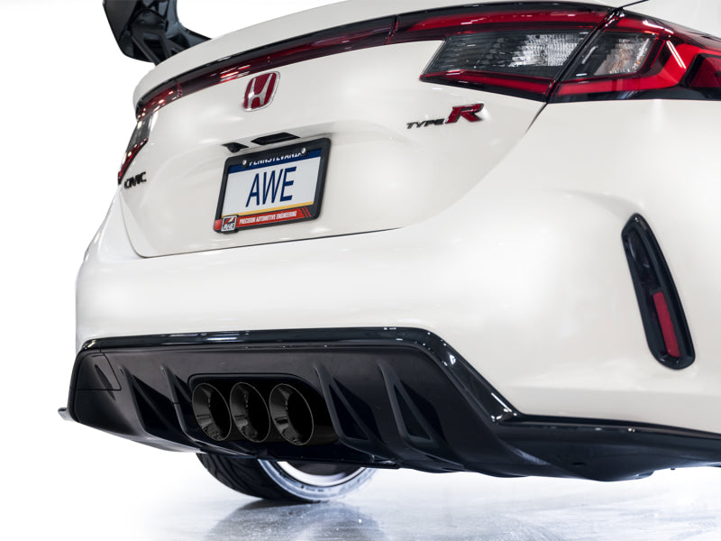 AWE Tuning 3020-53287 FITS 2023 Honda Civic Type R FL5 Track Edition Exhaust w/ Triple Diamond Black Tips