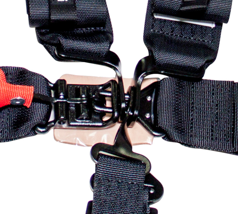 NRG SBH-5PCBK - SFI 16.1 5PT 3in. Seat Belt Harness / Latch LinkBlack