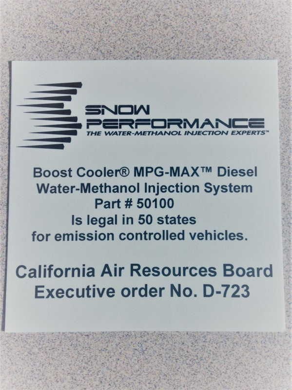 Snow Performance SNO-50100-BRD - Stg 3 Boost Cooler Water Injection Kit TD Univ. (SS Braided Line and 4AN Fittings)