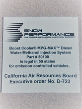 Load image into Gallery viewer, Snow Performance SNO-50100-BRD - Stg 3 Boost Cooler Water Injection Kit TD Univ. (SS Braided Line and 4AN Fittings)
