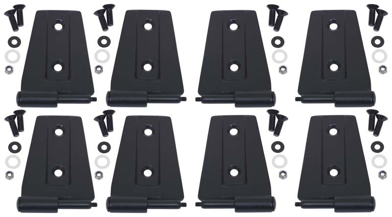 Kentrol 80576 FITS 07-18 Jeep Wrangler JK Door Hinge Set 8 Pieces 4 DoorTextured Black