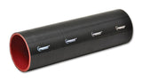 Vibrant 27191 FITS 4 Ply Reinforced Silicone Straight Hose Coupling - 4in I.D. x 12in long (BLACK)