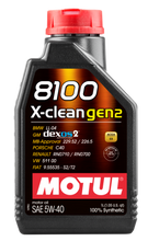 Load image into Gallery viewer, Motul 109761 - 1L Synthetic Engine Oil 8100 X-CLEAN Gen 2 5W40