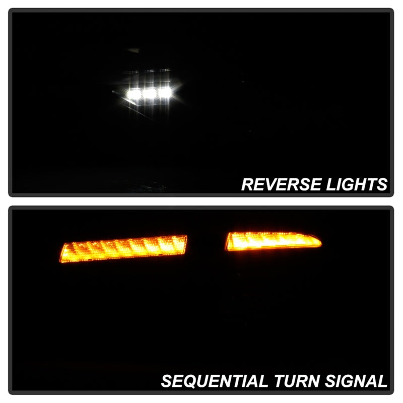 SPYDER 5086747 - Spyder 08-14 Subara Impreza WRX Hatchback LED Tail Lights Seq Signal Blk Smoke ALT-YD-SI085D-SEQ-BSM