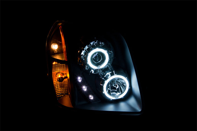 ANZO - [product_sku] - ANZO 2007-2014 Gmc Yukon Projector Headlights w/ Halo Black (CCFL) - Fastmodz