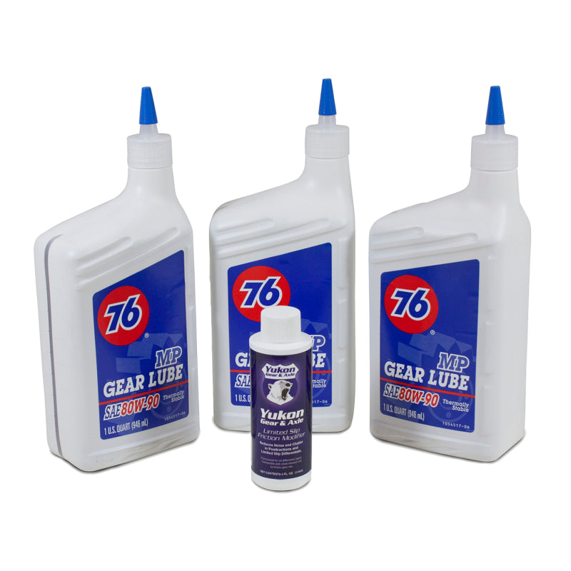 Yukon Gear 3 Qt. 80W90 Conventional Gear Oil w/ Posi Additive - free shipping - Fastmodz