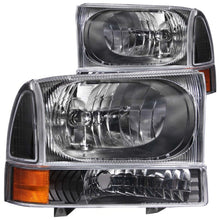 Load image into Gallery viewer, ANZO - [product_sku] - ANZO 2000-2004 Ford Excursion Crystal Headlights Black - Fastmodz