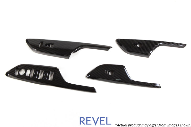 Revel 1TR4GT0AH07 - GT Dry Carbon Window Switch Panels (FL/FR/RL/RR) 16-18 Honda Civic 4 Pieces