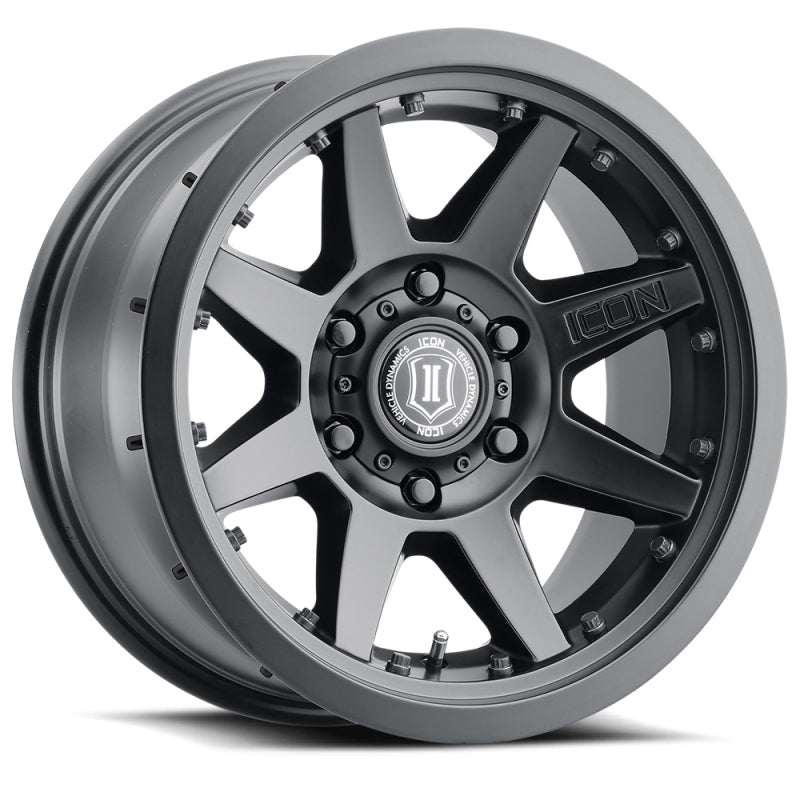 ICON 21817858347SB - Rebound Pro 17x8.5 6x5.5 0mm Offset 4.75in BS 106.1mm Bore Satin Black Wheel