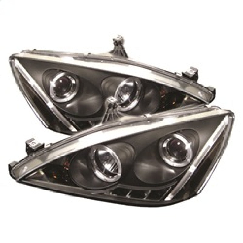 SPYDER 5010636 - Spyder Honda Accord 03-07 Projector Headlights LED Halo Amber Reflctr LED Blk PRO-YD-HA03-AM-BK