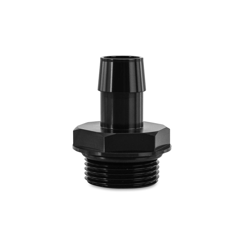 Mishimoto MMFT-16ORB-34BK - -16ORB to 3/4in. Hose Barb Aluminum FittingBlack