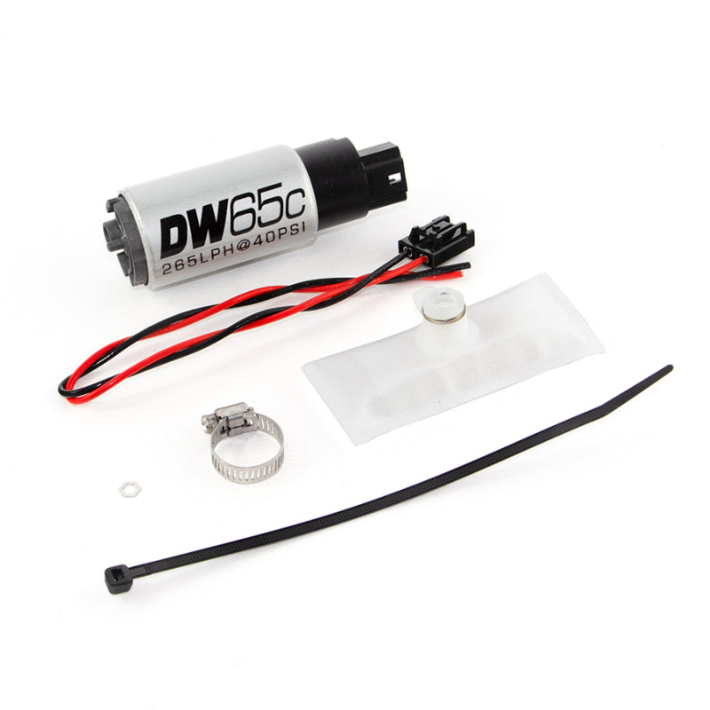 DeatschWerks 9-651-1030 - 88-91 BMW 325i DW65C 265lph Compact Fuel Pump w/ Install Kit (w/o Mounting Clips)