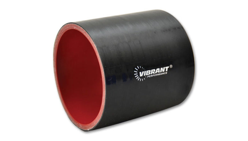 Vibrant 2704 FITS 4 Ply Reinforced Silicone Straight Hose Coupling - 1.75in I.D. x 3in long (Black)