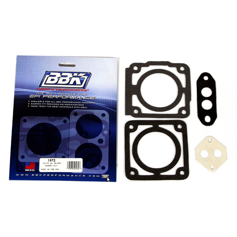 BBK 1572 FITS 86-93 Mustang 5.0 65 70mm Throttle Body Gasket Kit