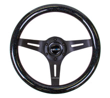 Load image into Gallery viewer, NRG ST-310BSB-BK - Classic Wood Grain Steering Wheel (310mm) Black Sparkle w/Blk 3-Spoke Center