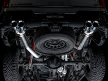 Load image into Gallery viewer, AWE Tuning 3015-42203 FITS 4th Gen GM 1500 6.2L 0FG Catback Split Rear Exit (w/ Bumper Cutouts) - Quad Chrome Tips