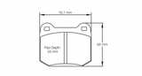 Pagid Racing 1587 RS14 Compound Brake Pads