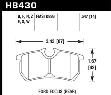Load image into Gallery viewer, Hawk 00-07 Ford Focus HPS 5.0 Rear Street Brake Pads - free shipping - Fastmodz