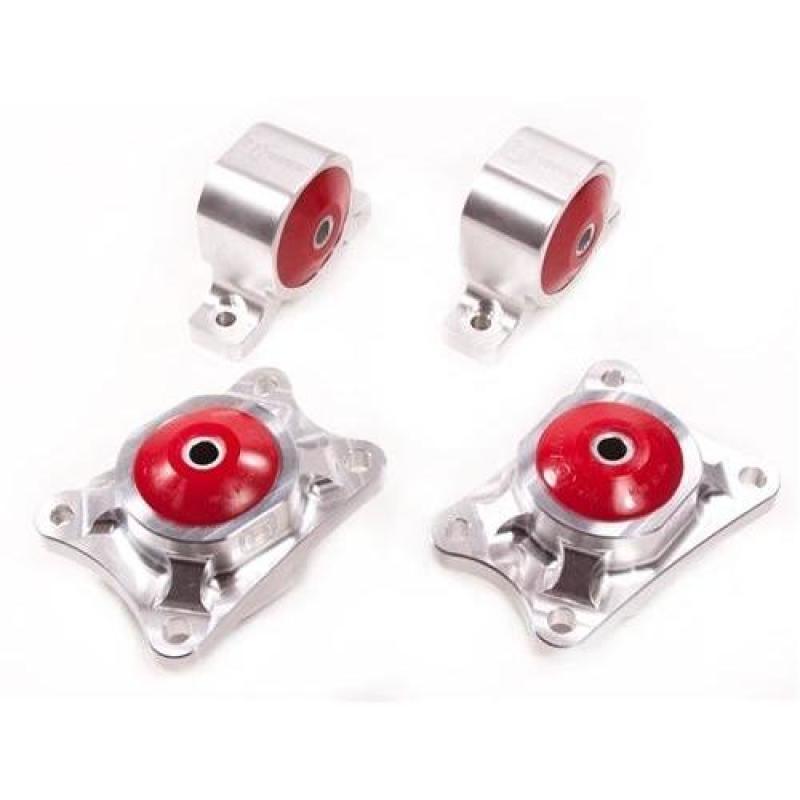 Innovative Mounts B90755-75A - Innovative 00-09 Honda S2000 F-Series Silver Aluminum Mounts 75A Bushings Billet Rear Diff Mounts