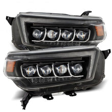 Load image into Gallery viewer, AlphaRex 880759 FITS 10-13 Toyota 4Runner NOVA LED Projector Headlights Plank Style Black w/Seq Signal/DRL