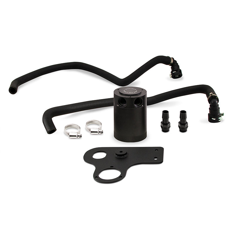 Mishimoto MMBCC-MUS8-18PBE FITS 2015+ Ford Mustang GT Baffled Oil Catch CanPCV Side