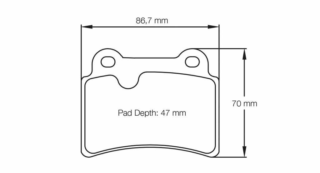 Pagid Racing 8069 RS42 Compound Brake Pads