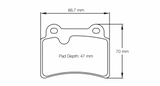 Pagid Racing 8069 RS42 Compound Brake Pads
