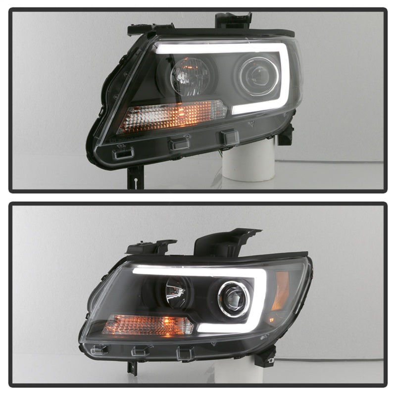 SPYDER 5085283 - Spyder 15-17 Chevy Colorado Projector HeadlightsLight Bar LEDBlack (PRO-YD-CCO15-LBDRL-BK)