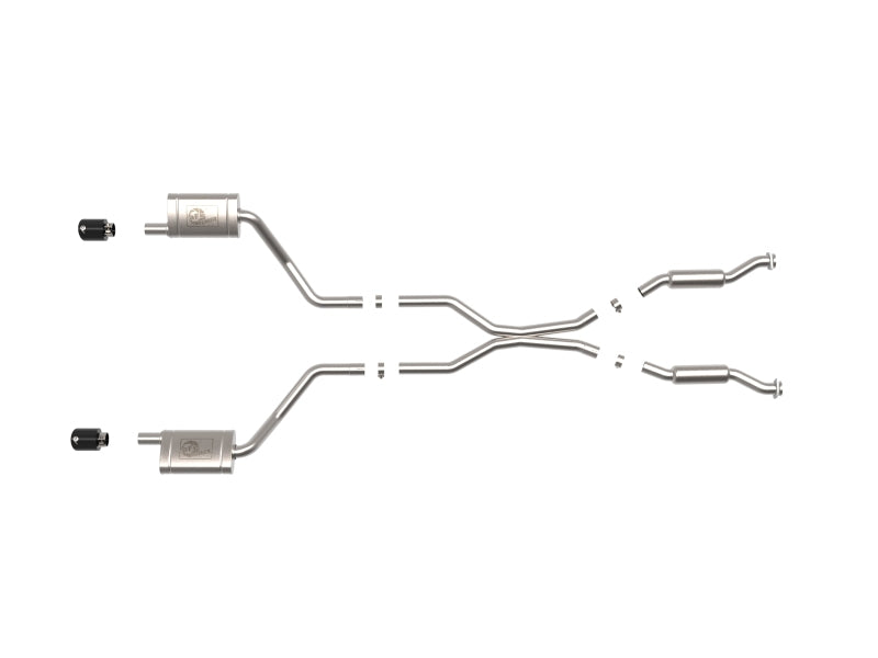 aFe 49-32086-B FITS 11-21 Dodge Durango V6-3.6L / V8-5.7L MACH Force-Xp 304 SS Cat-Back Exhaust System w/ Black Tip