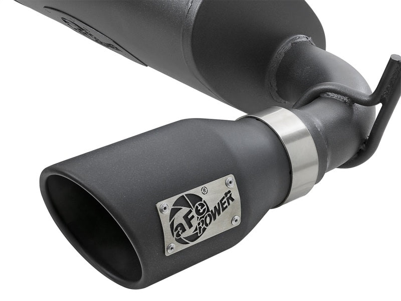 aFe Rebel Series 2.5in 409 SS Axle-Back Exhaust w/ Black Tips 2007+ Jeep Wrangler (JK) V6 3.6L/3.8L