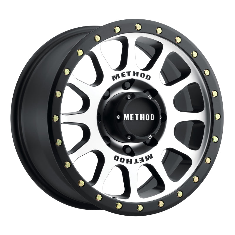 Method Wheels MR30578587300 -Method MR305 NV 17x8.5 0mm Offset 8x170 130.81mm CB Machined/Black Street Loc Wheel