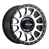 Method Wheels MR30578587300 -Method MR305 NV 17x8.5 0mm Offset 8x170 130.81mm CB Machined/Black Street Loc Wheel