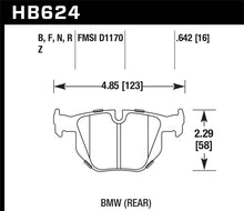 Load image into Gallery viewer, Hawk 06 BMW 330i/330xi / 07-09 335i / 07-08 335xi / 09 335d / 08-09 328i HPS Street Rear Brake Pads - free shipping - Fastmodz