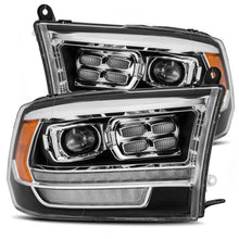 Load image into Gallery viewer, AlphaRex 880523 - 09-18 Dodge Ram 1500HD PRO-Series Proj Headlight Plnk Style Blk w/Chrm Acc w/Seq Signal/DRL