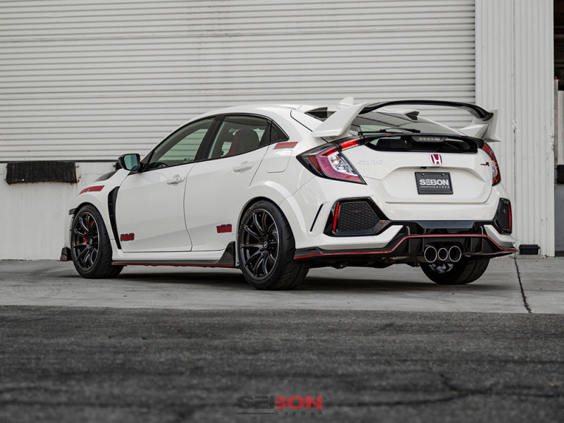 Seibon SS17HDCVR-OE FITS 2017 Honda Civic Type R OEM Carbon Fiber Side Skirts