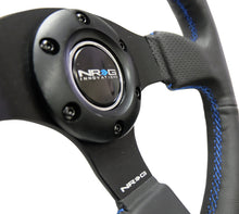 Load image into Gallery viewer, NRG RST-012R-BL - Reinforced Steering Wheel (320mm) Black Leather w/Blue Stitching