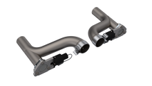 Load image into Gallery viewer, QTP 500110 - 10-15 Chevrolet Camaro SS 6.2L 2.5in 304SS Aggressor Cutout Dual Mid Pipes