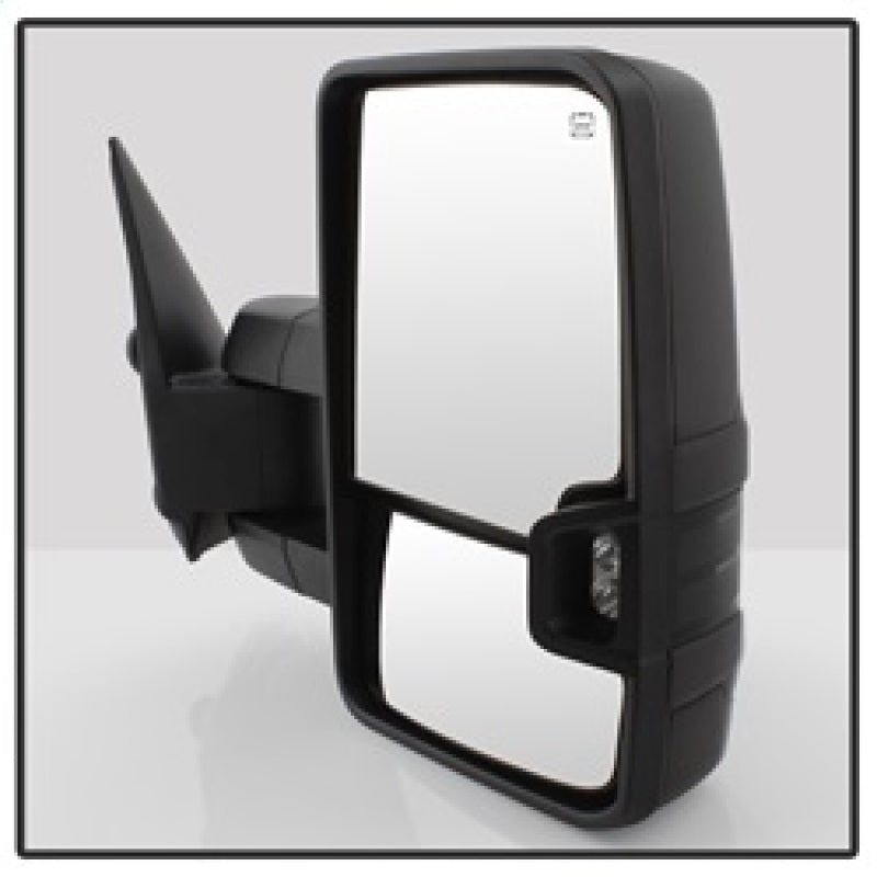 SPYDER 9936715 - xTune Chevy Silverado 03-06 G2 Heated Smoke LED Signal Telescoping Mirrors MIR-CS03S-G2-PWH-SM-SET