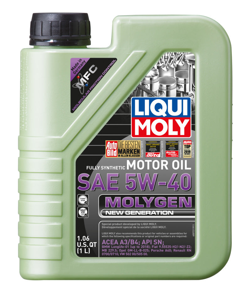 LIQUI MOLY 20230 FITS 1L Molygen New Generation Motor Oil SAE 5W40