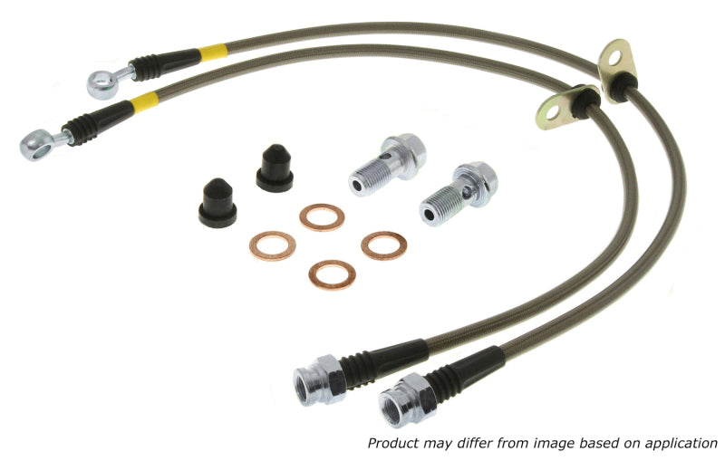 Stoptech 950.465 - StopTech 00-05 Mitsubishi Eclipse Stainless Steel Rear Brake Lines