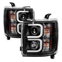 Load image into Gallery viewer, SPYDER 5081032 - Spyder Chevy Silverado 2014-16 2500 HD Projector Headlights Light Bar DRL Blk PRO-YD-CSHD14-LBDRL-BK