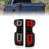 ANZO 311417 -Anzo 19-21 Chevy Silverado Work TruckFull LED Tailights Black Housing Clear Lens G2 (w/C Light Bars)