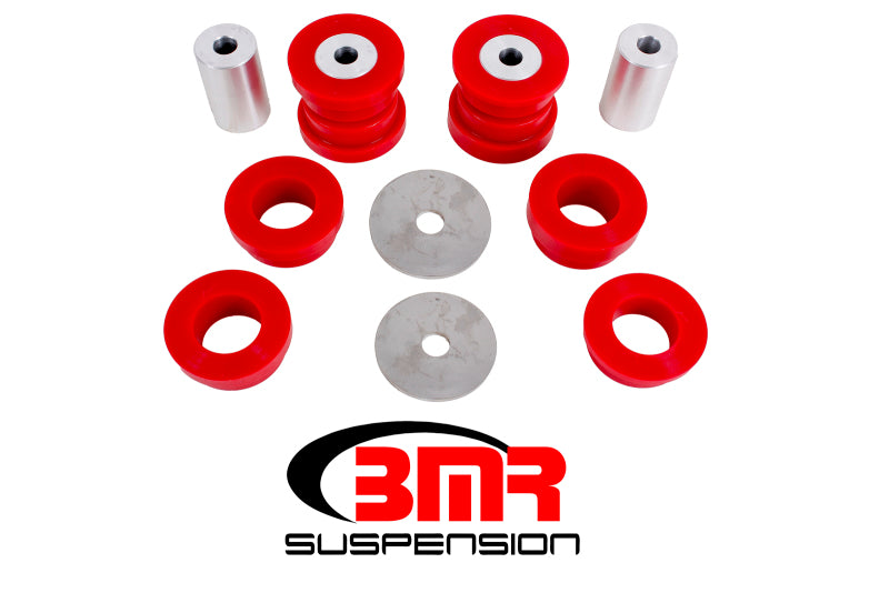 BMR Suspension BK047 - BMR 15-17 S550 Mustang Rear Cradle Bushing Kit (Polyurethane) Red