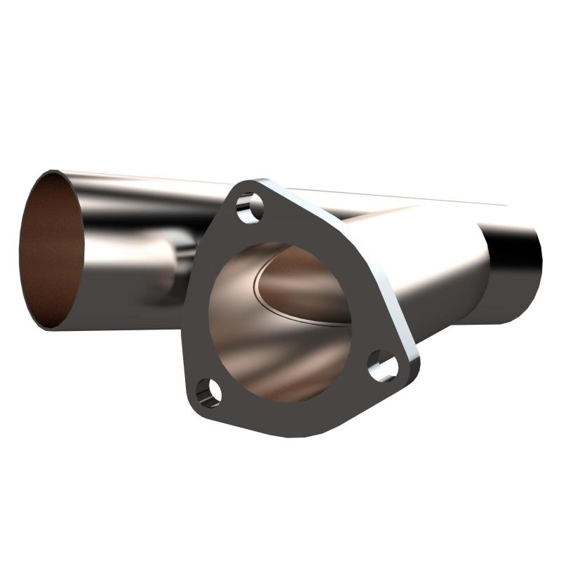 QTP 10250 - 2.5in Weld-On QTEC Exhaust Cutout Y-Pipe