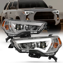 Load image into Gallery viewer, ANZO - [product_sku] - ANZO 14-18 Toyota 4 Runner Plank Style Projector Headlights Chrome w/ Amber - Fastmodz